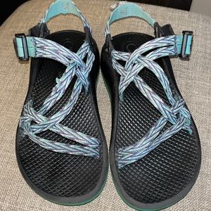 Chacos Sandals (Size 2) PURPLE, GREEN AND WHITE